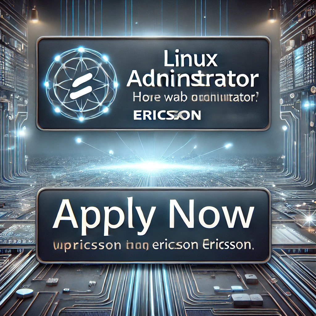 Ericsson hiring for Linux Administrator